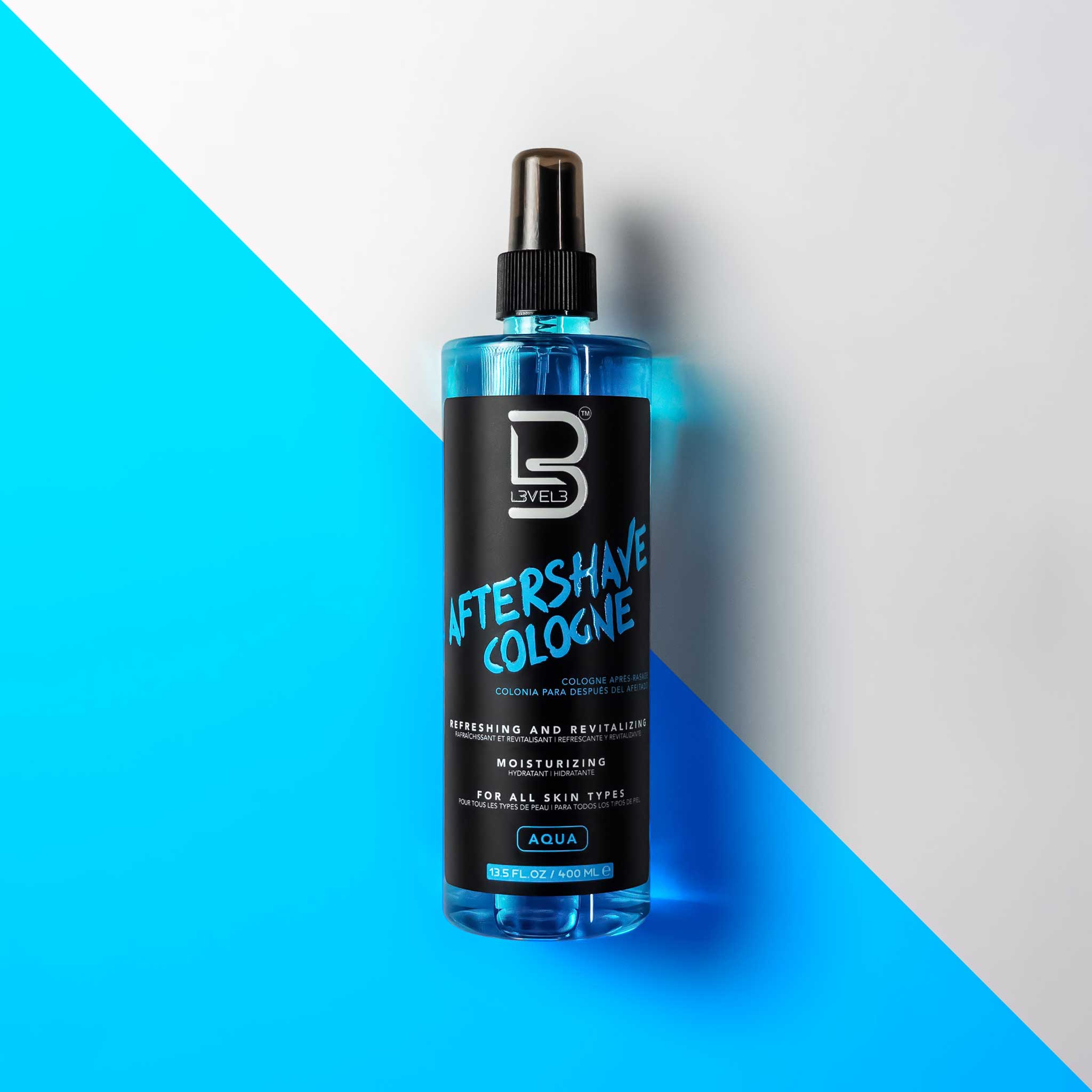 L3VEL3 Aftershave Cologne Aqua 400ml | Retail Box - retailbox.co.za