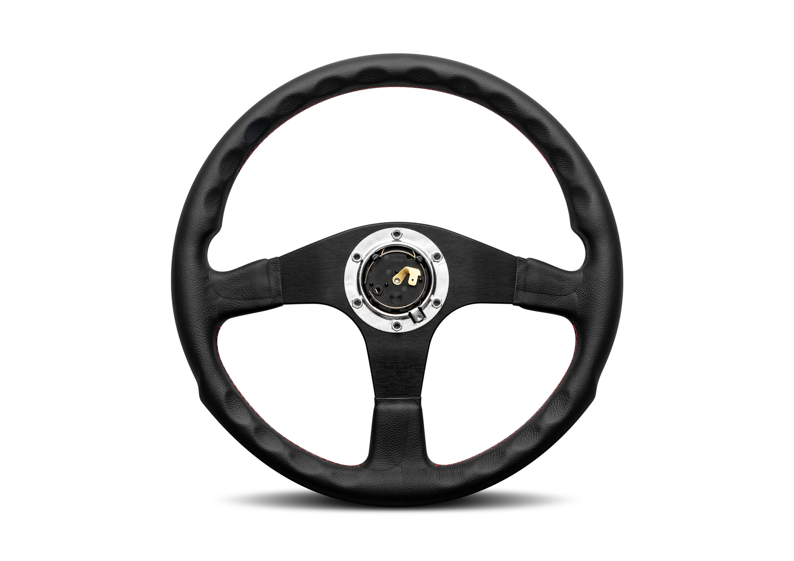 MOMO Corse 2.0 Steering Wheel 350mm - Black Leather / Black Spokes