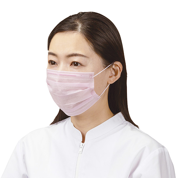 No.2835 混入対策マスク ピンク 2PLY 耳掛けタイプ | マスク