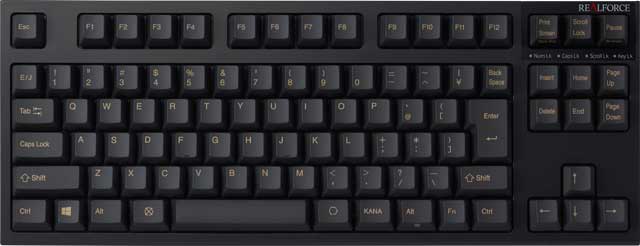 REALFORCE ブランドの PC 用テンキーレスキーボードを8機種発売（2018