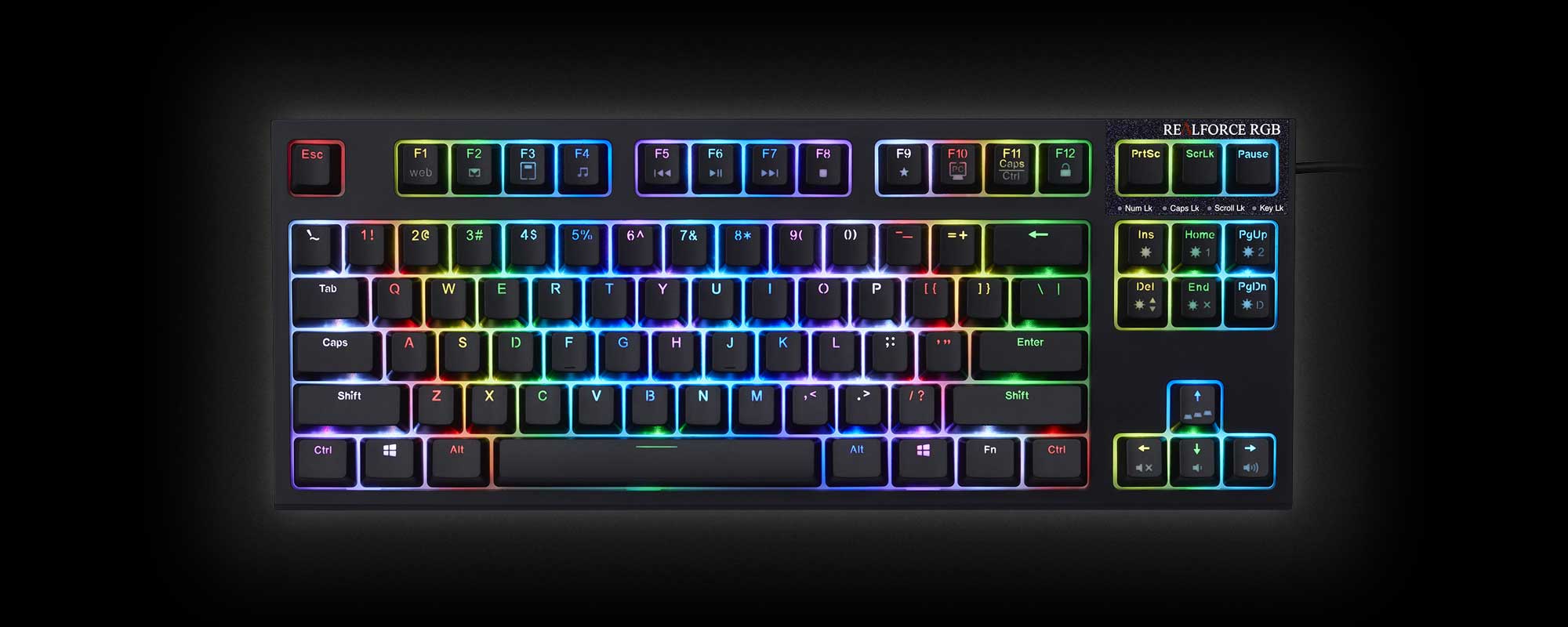 製品 : REALFORCE RGB TKL / R2TLA-US4G-BK | REALFORCE | 日本製