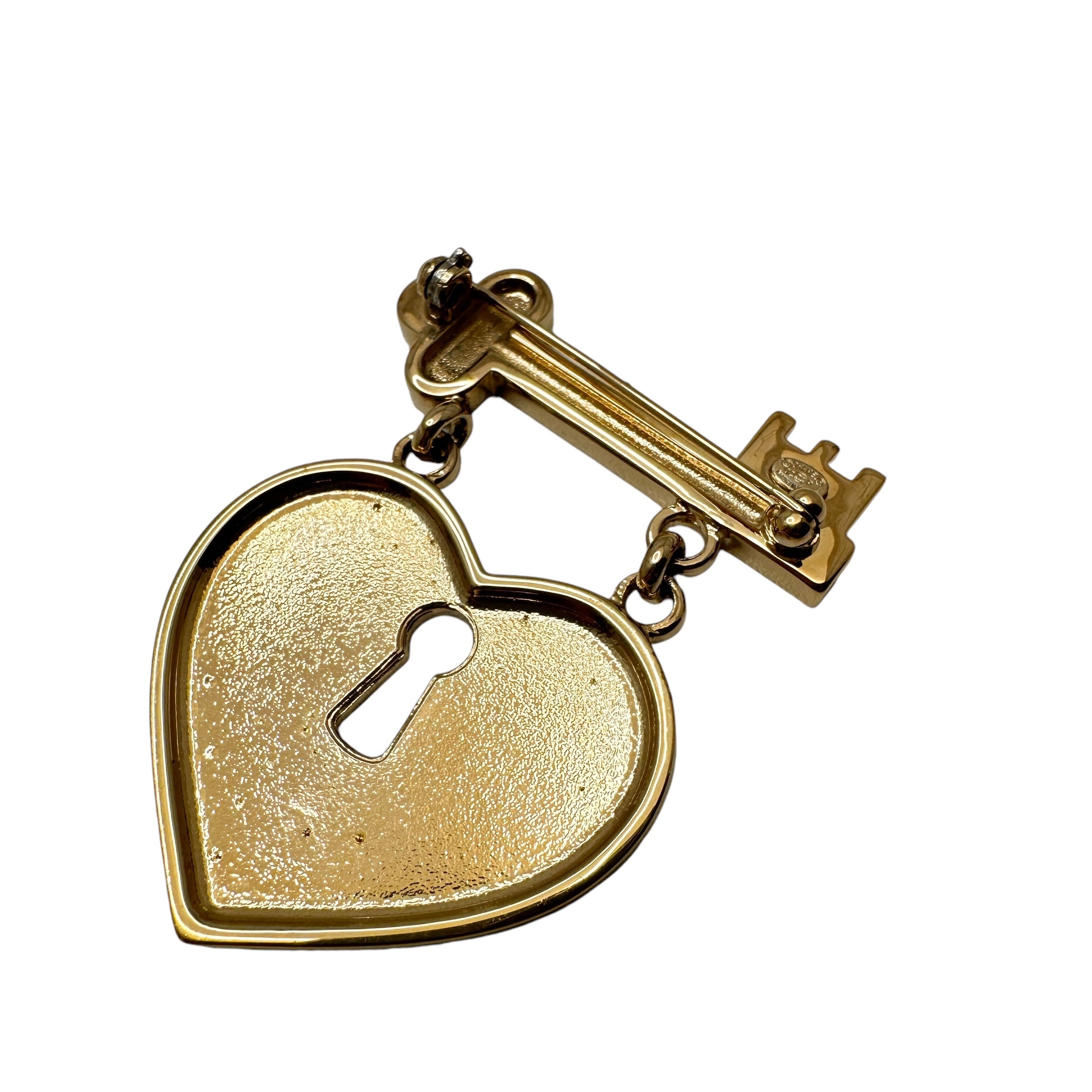 CHANEL シャネル ココマーク ハートロック ブローチ