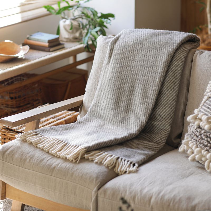 ウールブランケット Silkeborg ダナーヤ ストライプ ｜家具