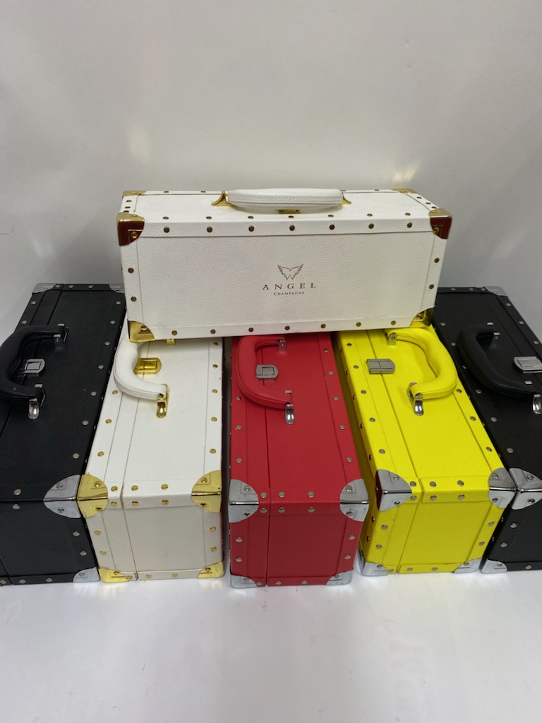 空瓶】多数 ANGEL シャンパン ケース付き 空ボトル インテリア
