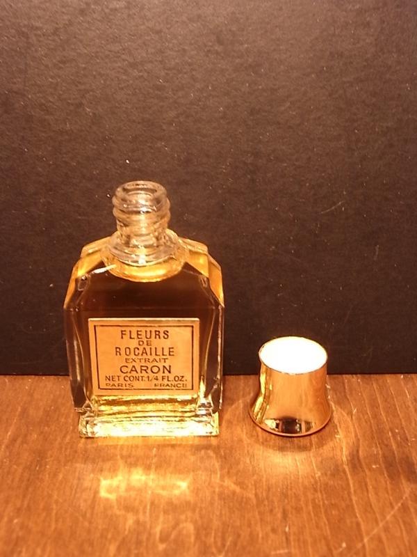 CARON/FLEURS DE ROCAILLE香水瓶、ミニチュア香水ボトル、ミニガラス