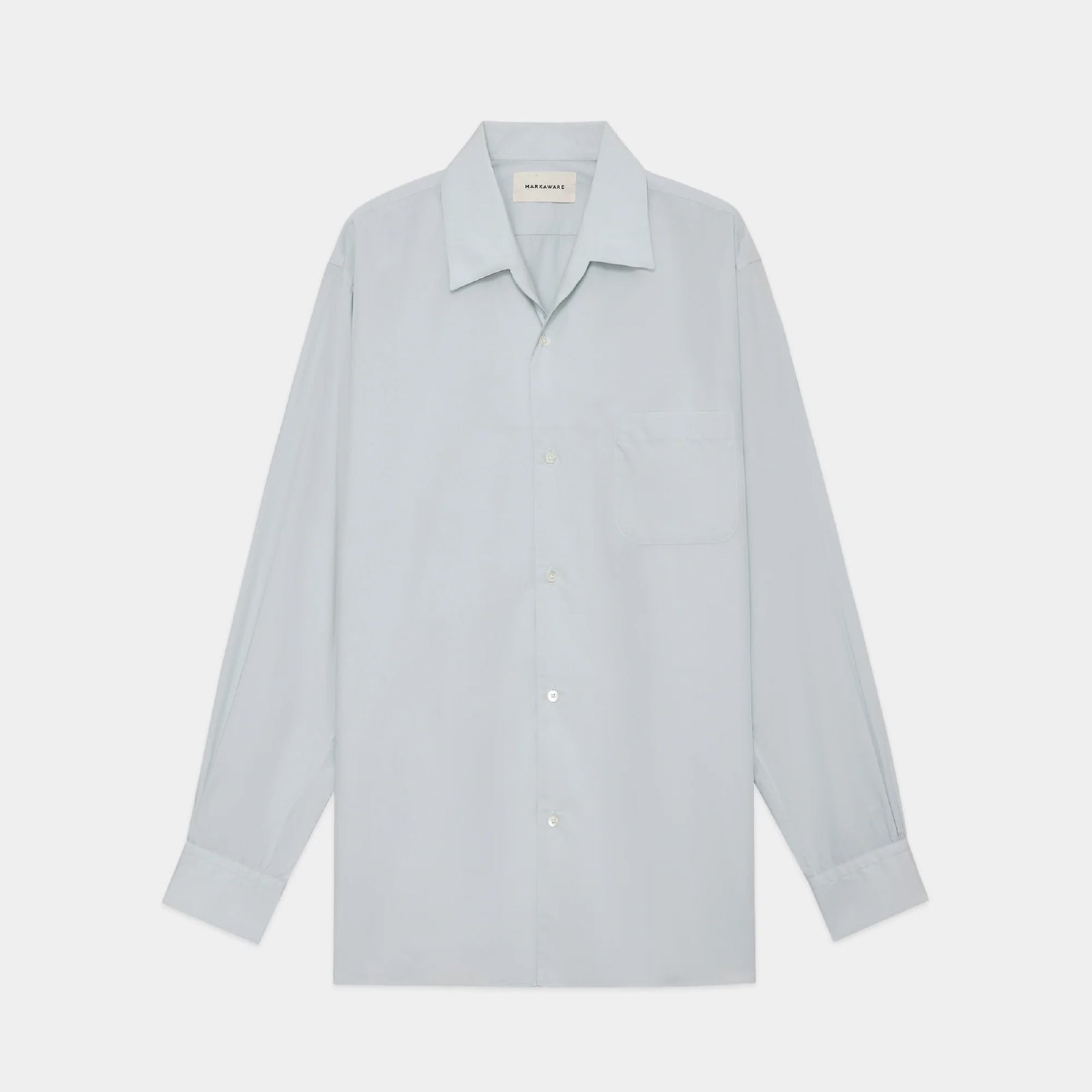 Organic Giza Typewriter Italian Open Collar Shirt | ref. / Web Store