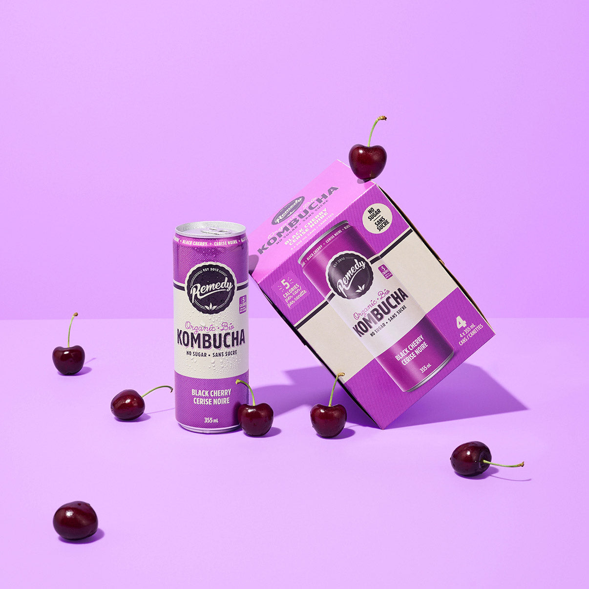 Black Cherry Kombucha | All Natural | Remedy Kombucha – Remedy