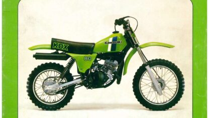 Used Kawasaki 1981 KDX80 Motorcycle Owners Service Manual