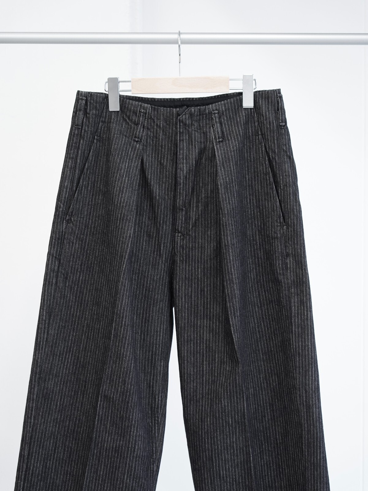 ストライプデニムタックバギー -ワンウォッシュ- - サバイ メンズ