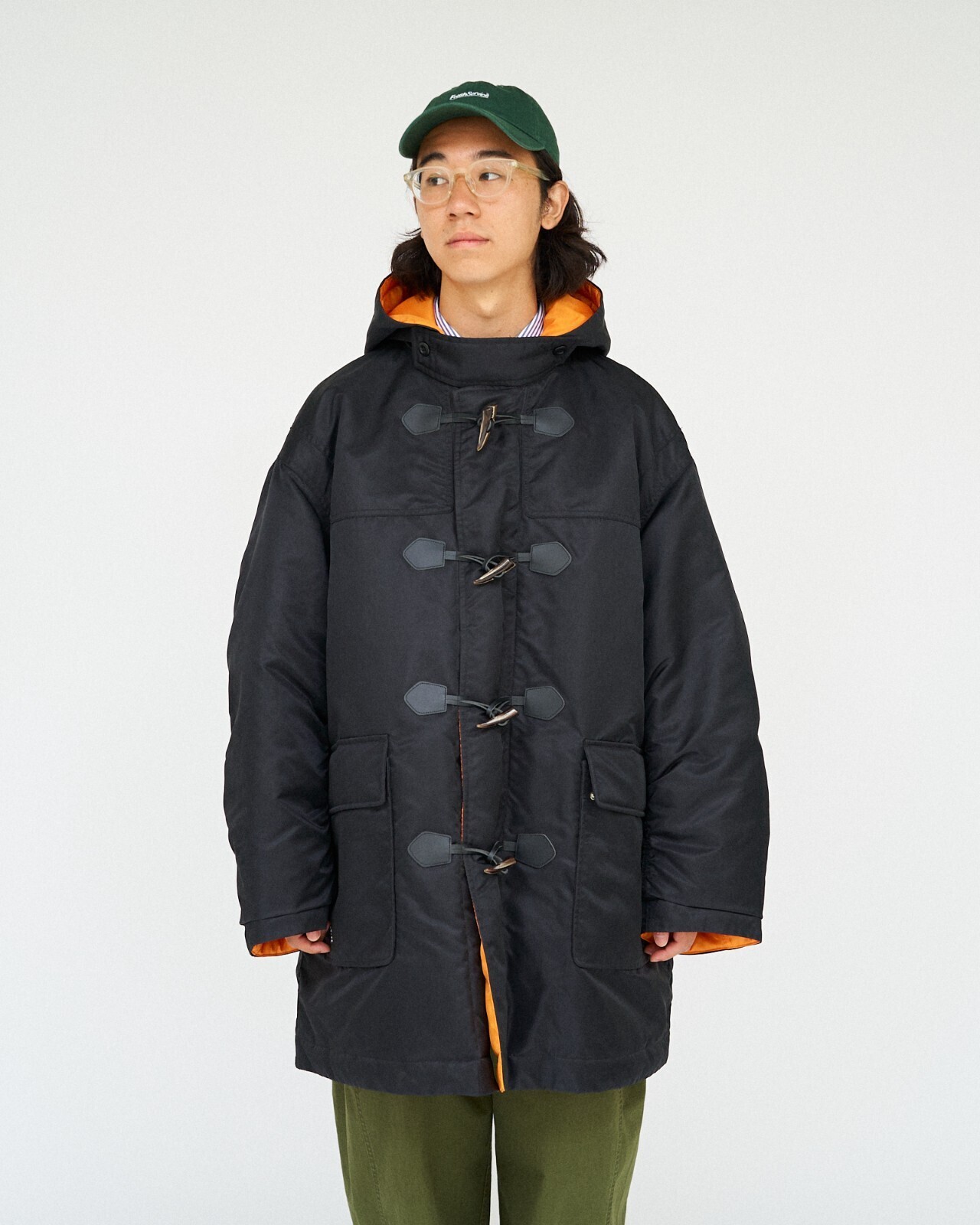 フライトナイロン リバーシブルダッフルコート - フレッシュサービス