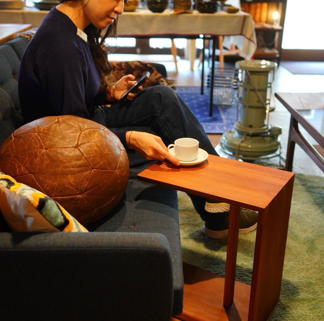 コの字 サイドテーブル コーヒーテーブル M かんざし 総無垢材