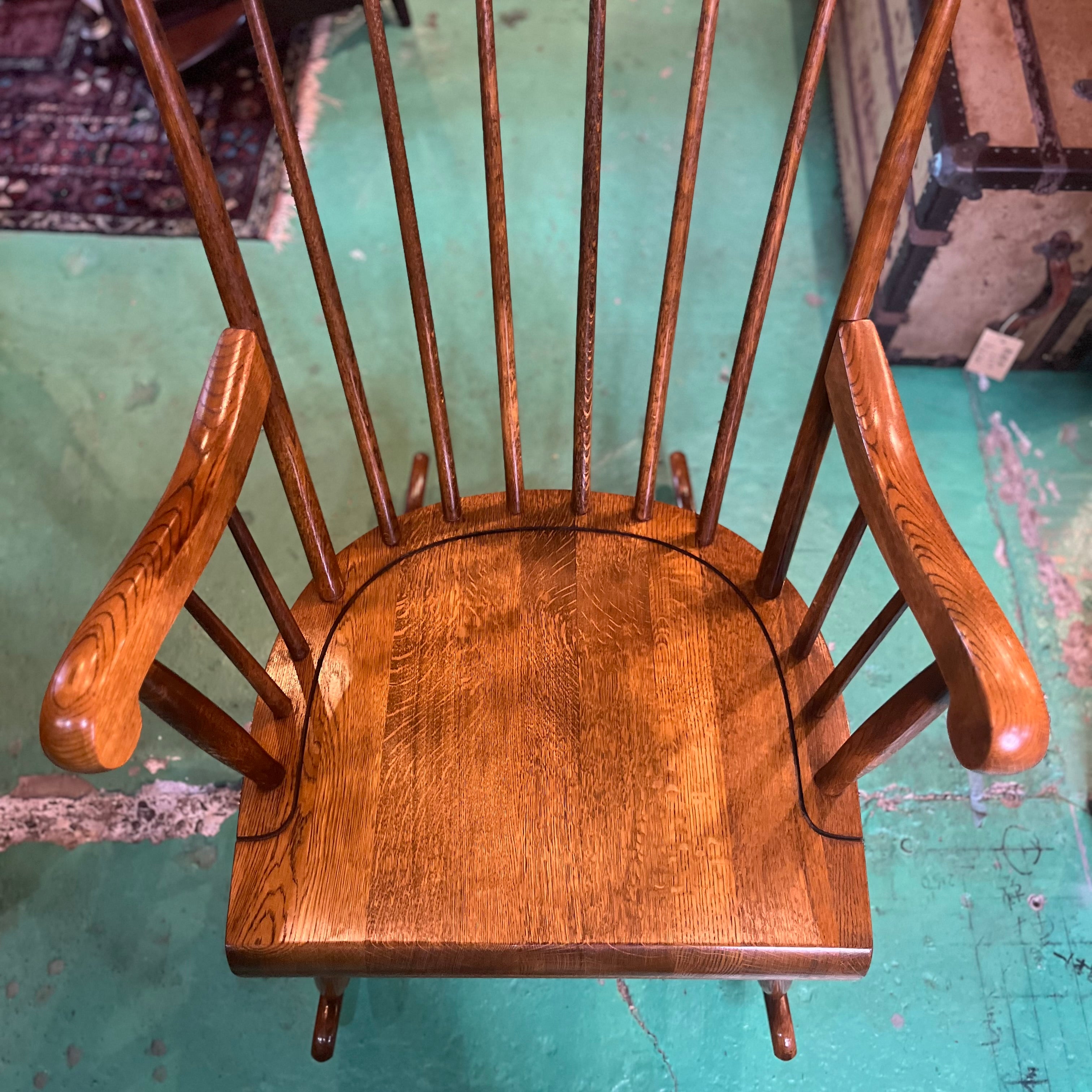 飛騨産業 / HIDA 穂高 ロッキングチェア キツツキマーク 中古 揺れ椅子