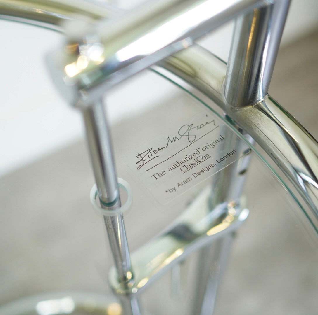 クラシコン/Classi Con/E-1027アジャスタブルテーブル クリアガラス