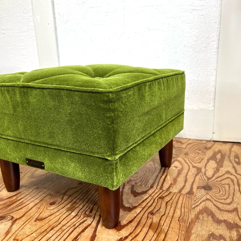 カリモク60 / karimoku60 オットマン モケットグリーン スツール