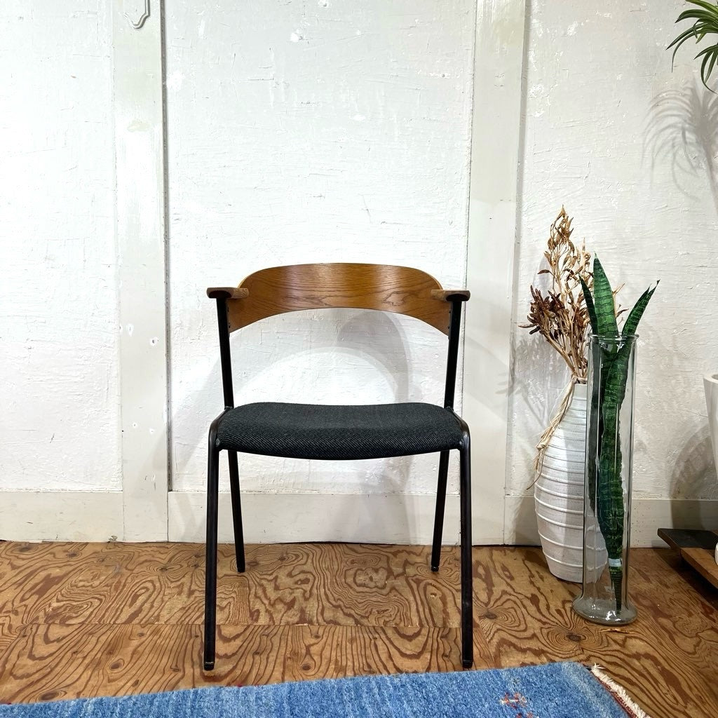 アデペシュ / a.depeche ダニス ショートアームチェア アームブラウン