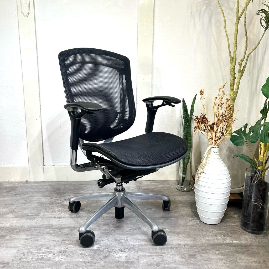 オカムラ コンテッサチェア JOIFA308 ブラック デスクチェア ワーク