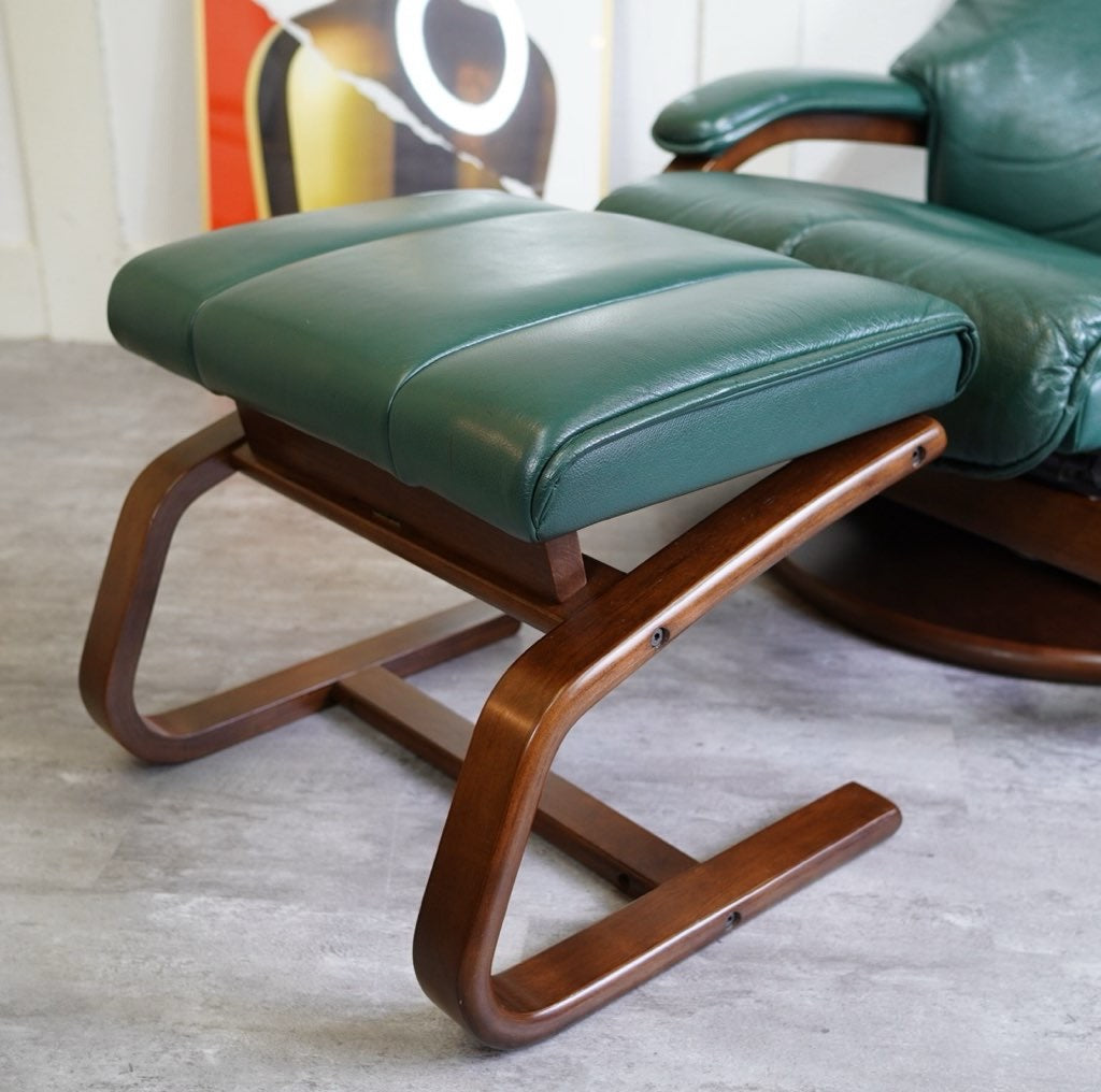 冨士ファニチア / FUJI FANITURE 本革 リクライニングソファ