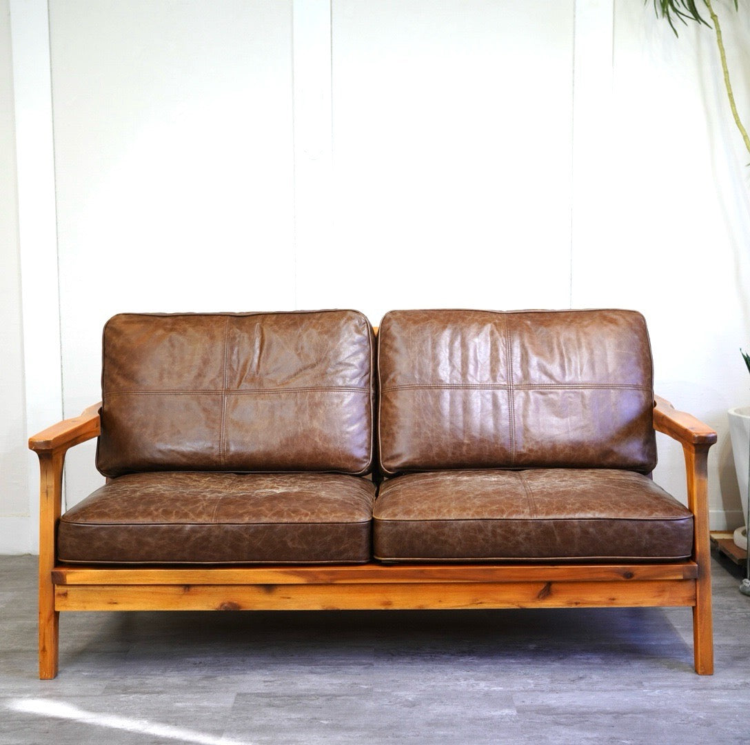 WTW / ダブルティー ティズモソファ / TISMO SOFA 2人掛け レザー 中古