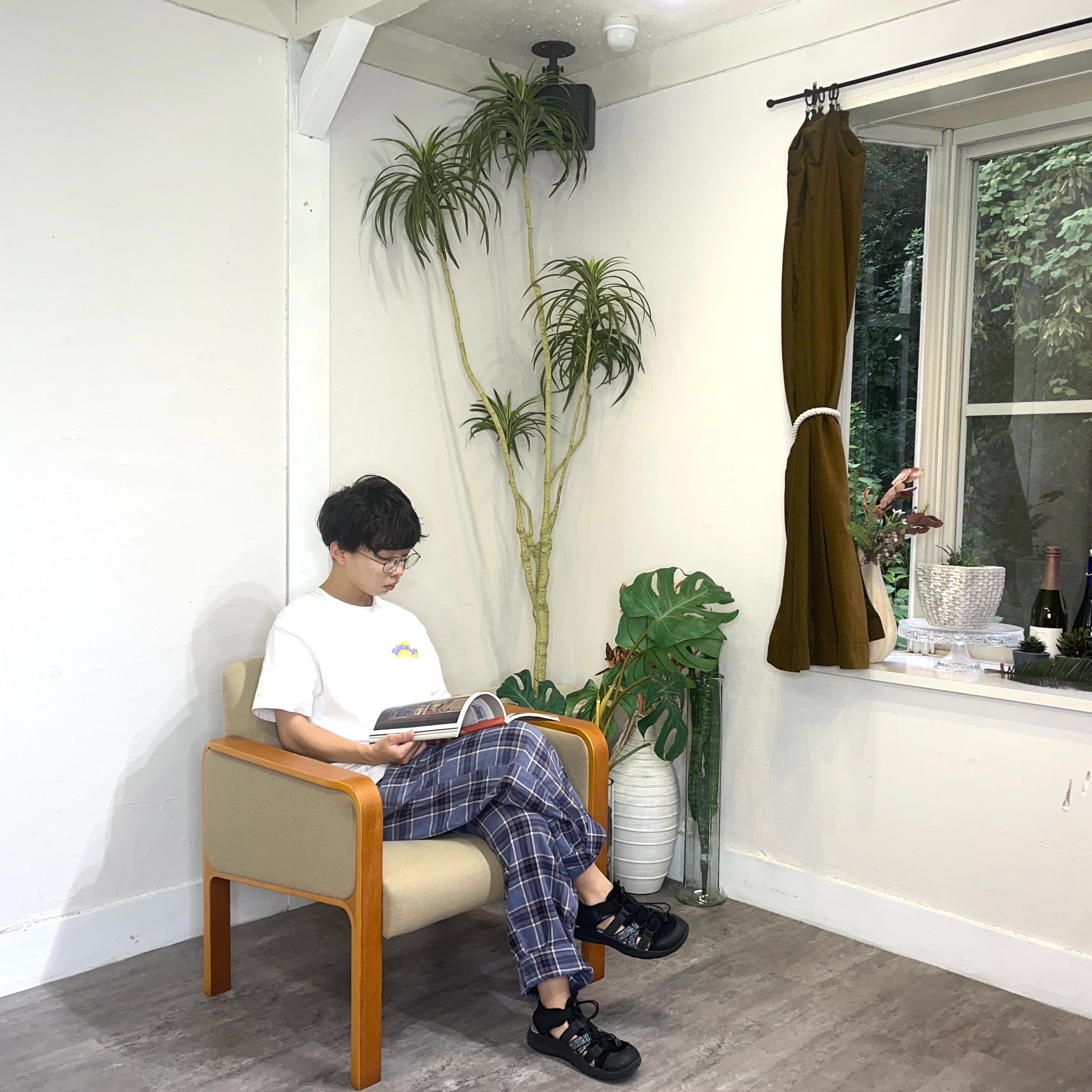 天童木工 / Tendo プライウッド アームソファ 1人掛け 中古 レトロ