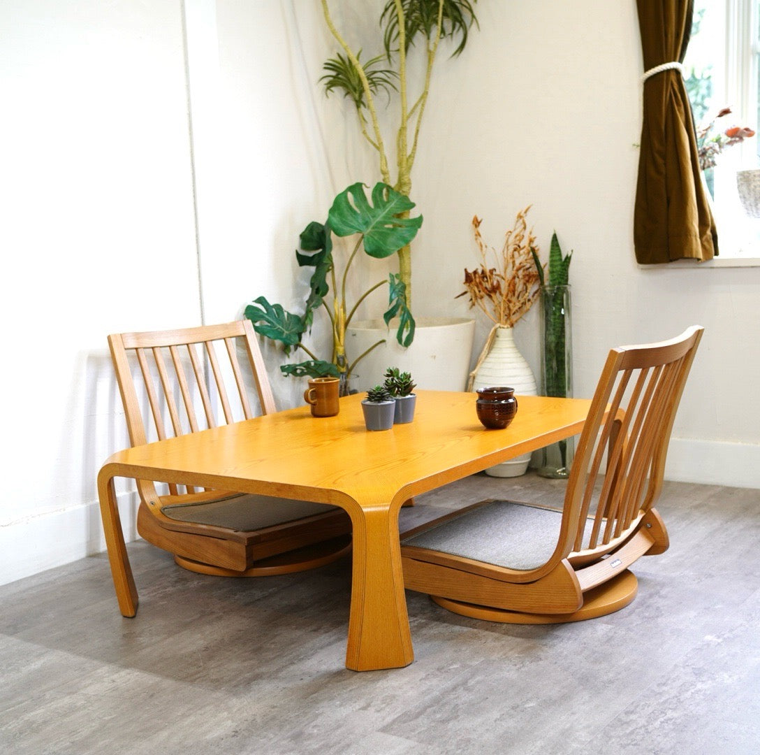 カリモク家具 / karimoku 木組み / kigumiシリーズ 回転座椅子 中古 和