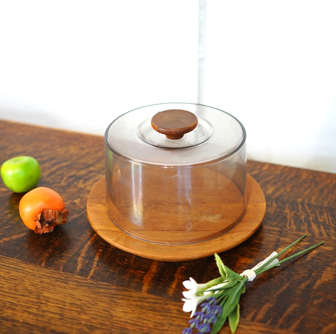 北欧ヴィンテージ チーズドームチーク材 デンマーク 60's 小物入れ