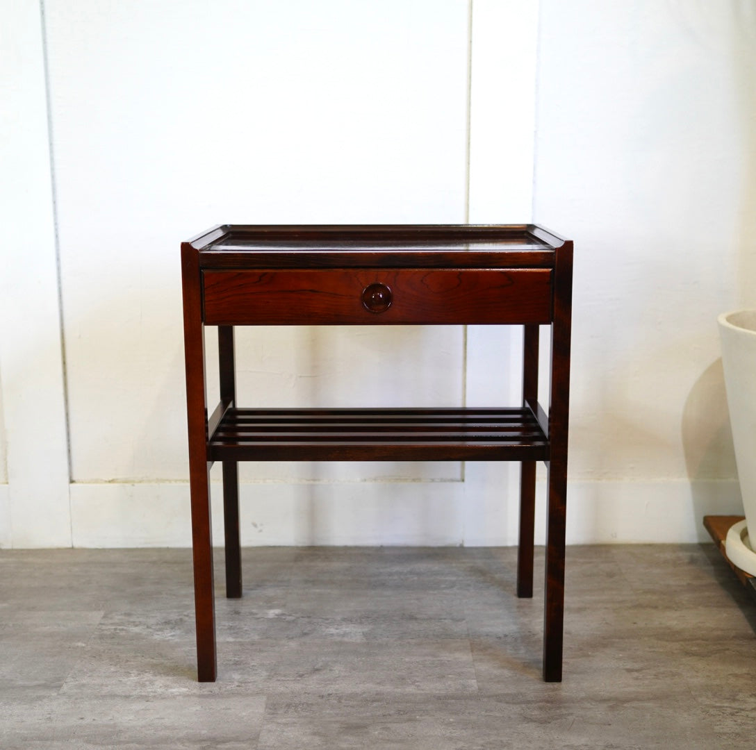 古家具ビンテージ品◾️karimoku カリモク 木製家具 サイドテーブル