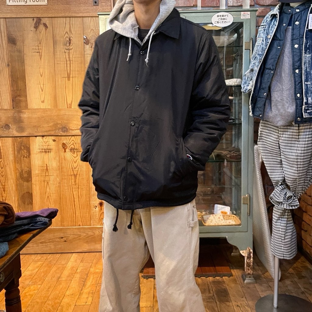 古着】Supreme x champion 18AW コーチジャケット 裏ボア ブラック ア