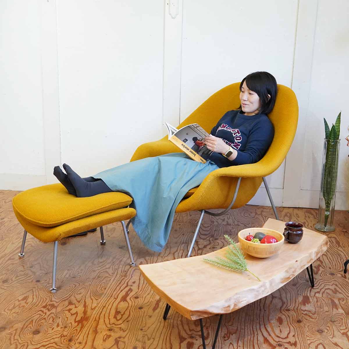 ノール / Knoll ノル ウームチェア オットマンセット エーロ