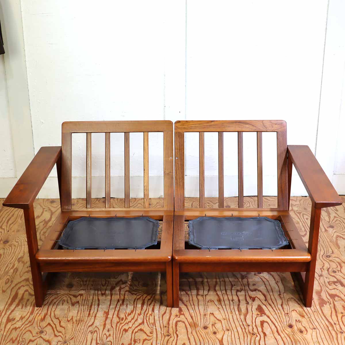 コスガ / KOSUGA セパレート 2人掛け アームソファ チーク材