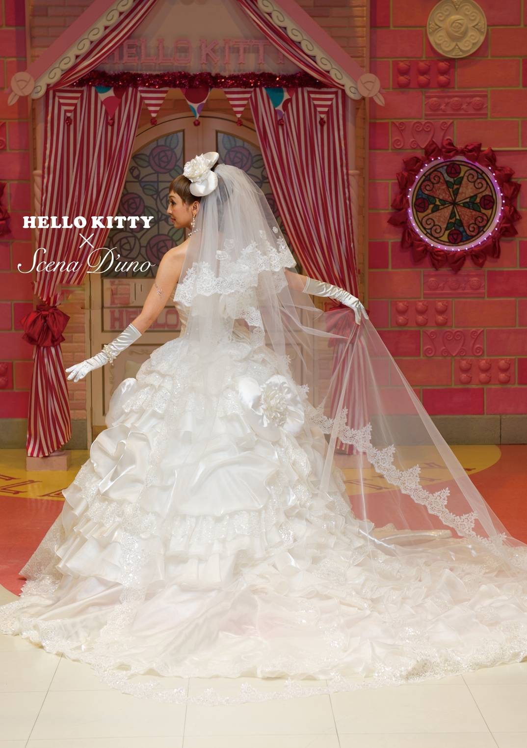 NO.80001 Hello Kitty × Scena D'uno ウェディングドレス ホワイト｜愛