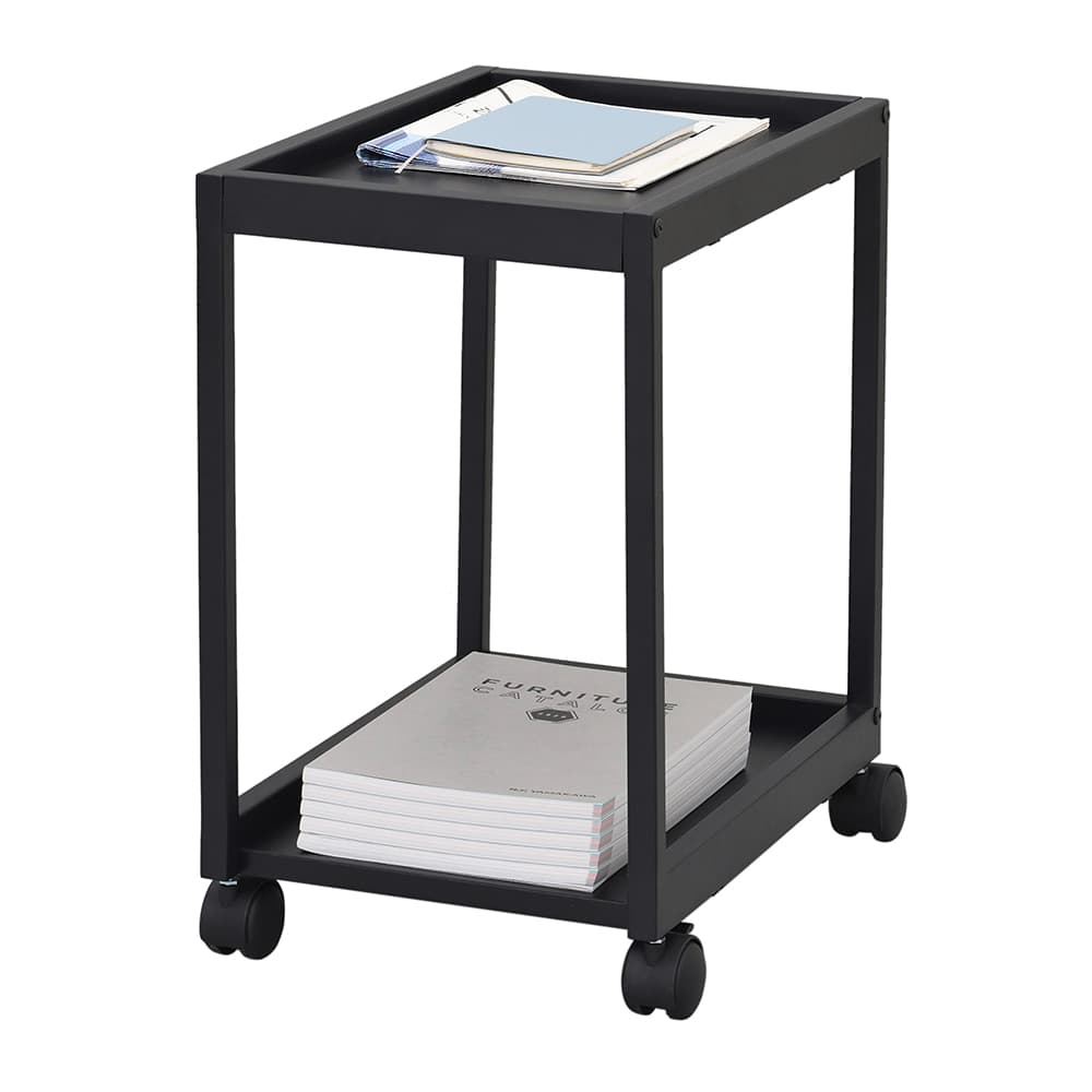 リスム フリーアドレス用ワゴン 2段 ブラック RFFWG-2BK | オフィス