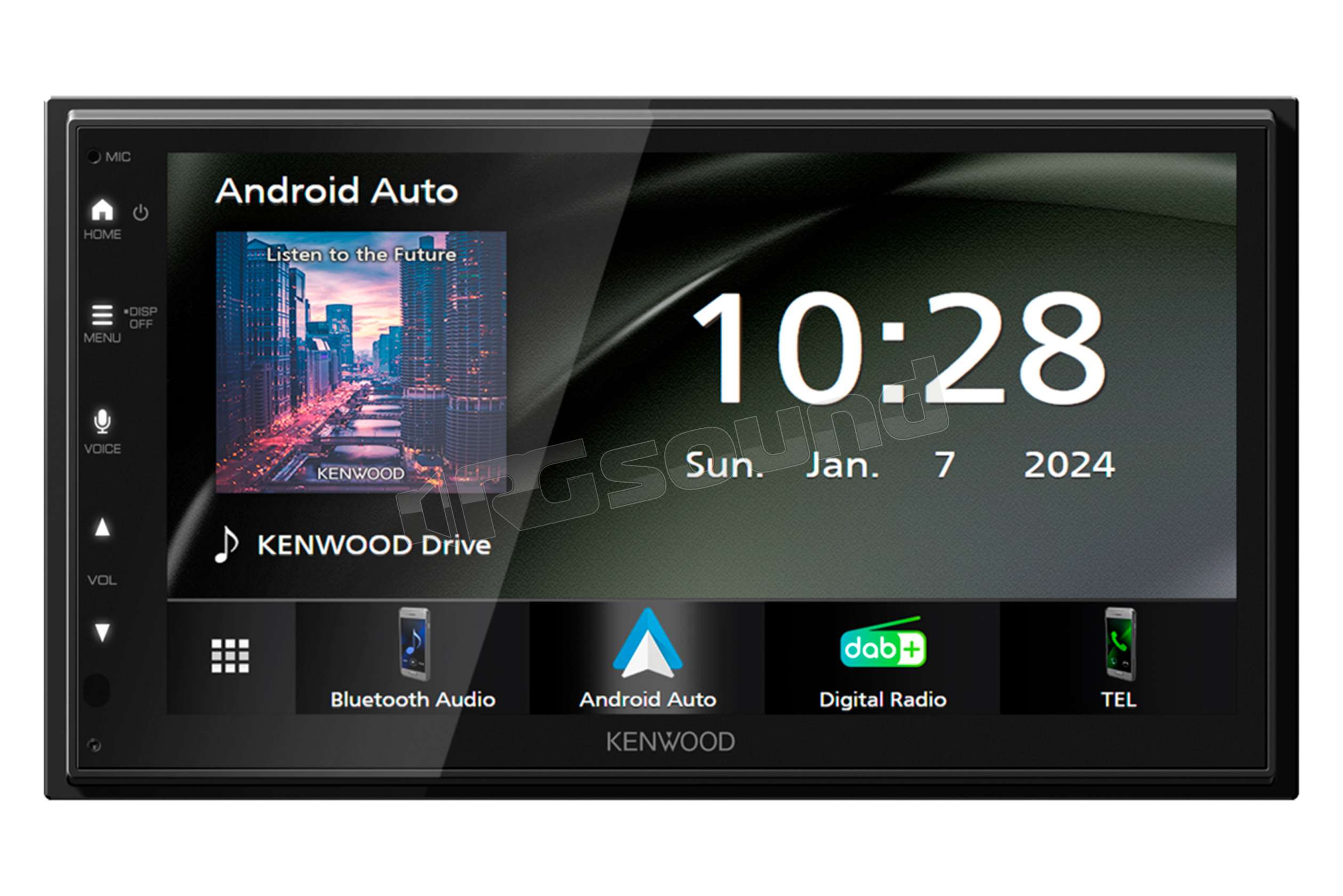 Kenwood DMX5023DABS Monitor capacitivo WSVGA 6,8'' con Apple CarPlay e