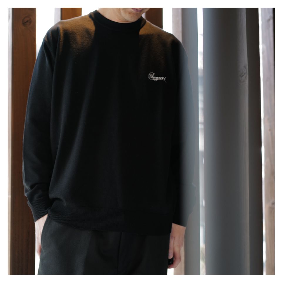 SEQUEL - SQ-23AW-KN-06 CREW NECK KNIT BLACK | River