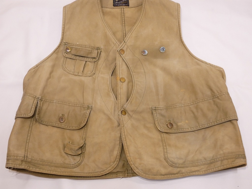 50s THE HETTRICK MFG Co American Field FISHING VEST - RICUR
