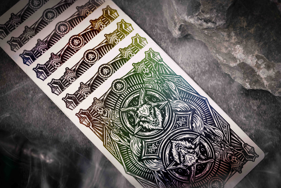 666 Playing Cards - Obsidian Edition By Riffle Shuffle Playing