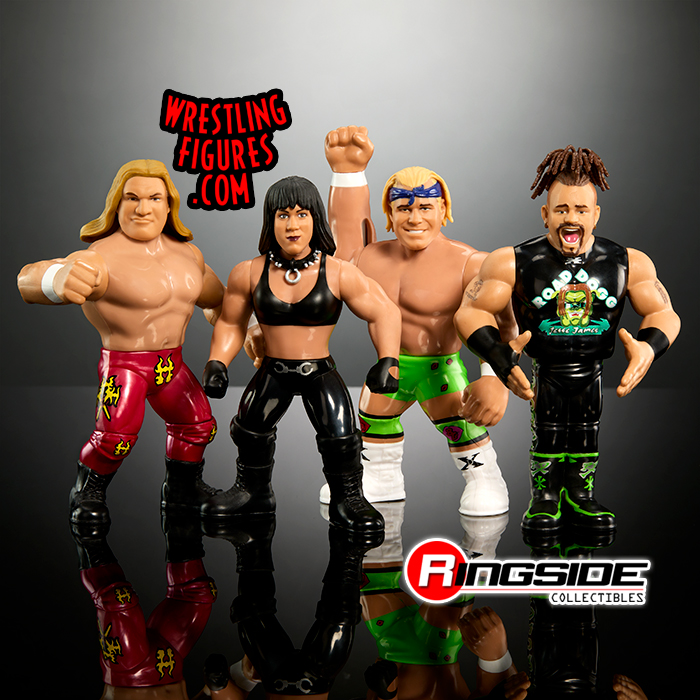 DX WWE Retro 4-Pack Ringside Exclusive (Triple H, Chyna, Road Dogg