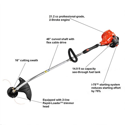Echo GT-225I String Trimmer 21.2CC Curved Shaft