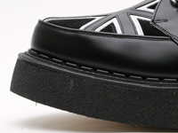 ジョージコックス14477ブラックレザー×ブラックスエード モノトーン