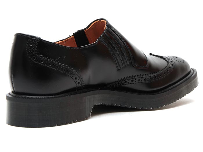 ジョージコックス13589ブラックレザー／ROCK SHOES COMPANY