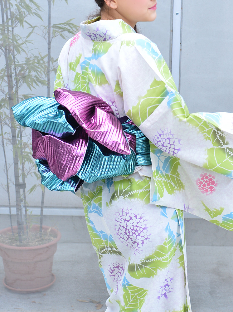 商品「ギラ☆ヘコ」RumiRockメタリック兵児帯｜Rumi Rock