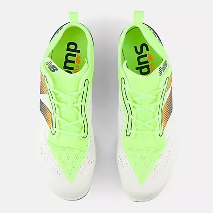 New Balance UNISEX FUELCELL MD-X V3 F White/BleachedLimeGlo/HotMango