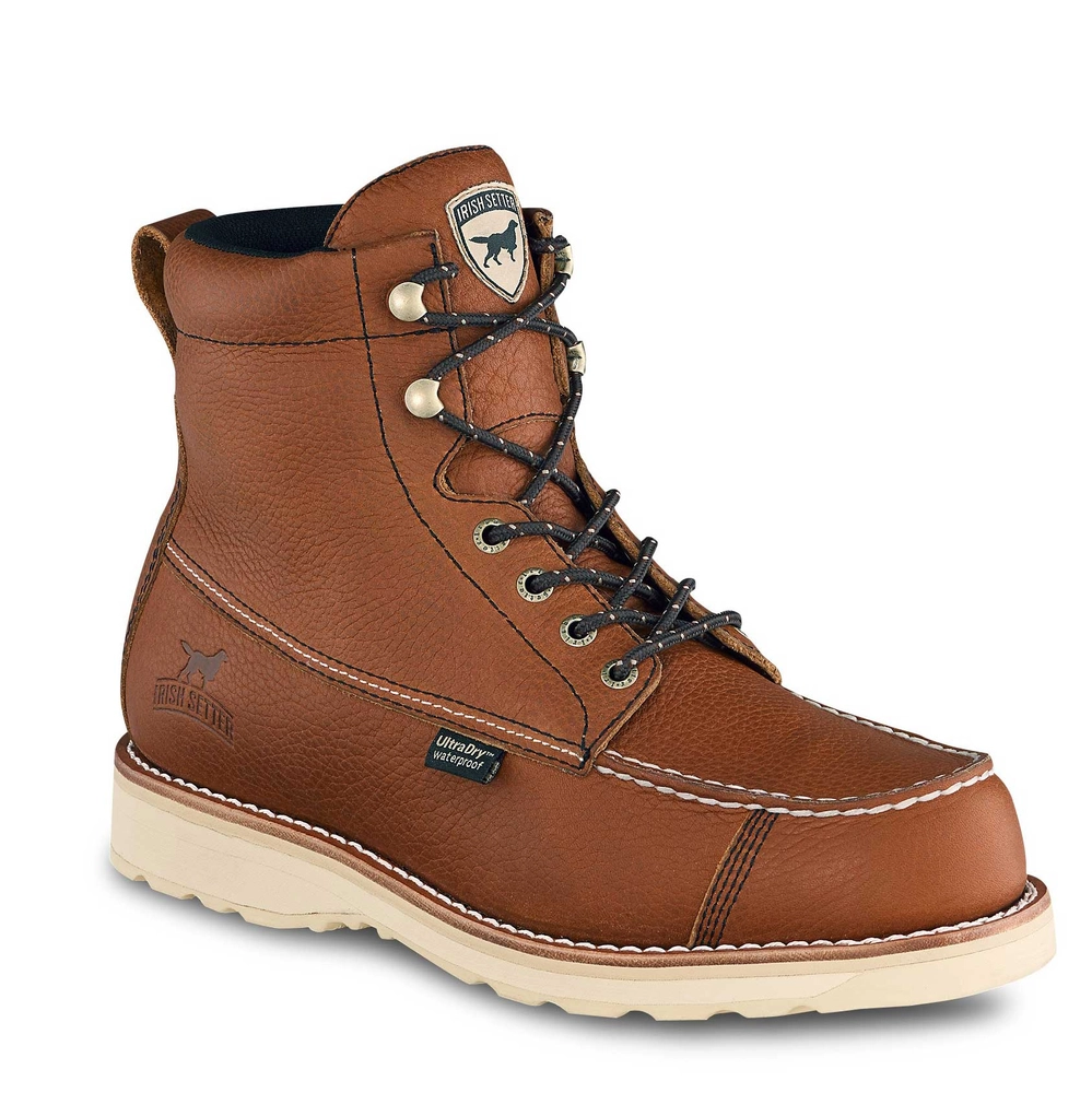 Irish Setter Mens Waterproof Leather Safety Toe Logger Boot - Runnings