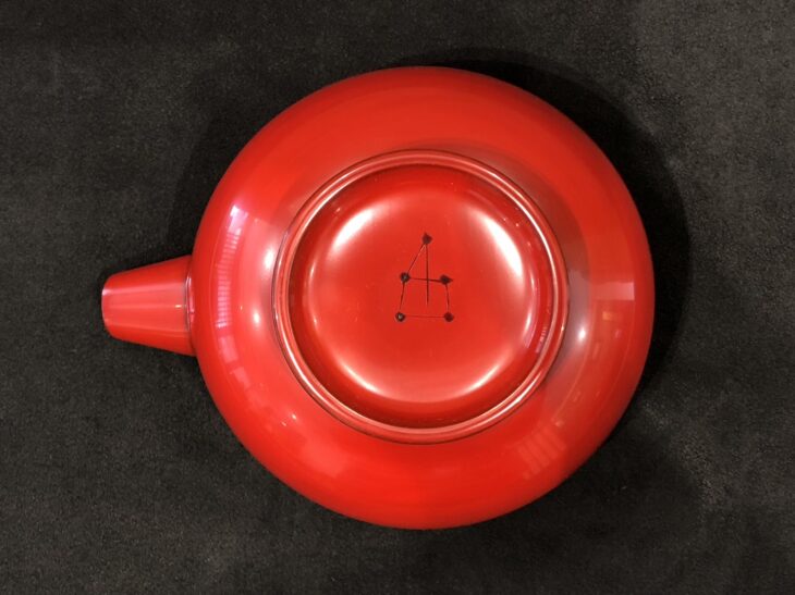 角 偉三郎 作『朱塗 片口』 ｜骨董品買取 緑和堂