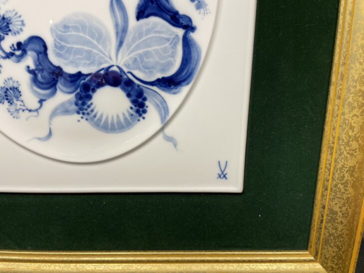 マイセン ブルーオーキッド 陶板画』 ｜骨董品買取 緑和堂