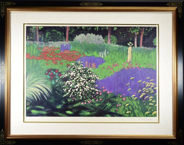 ジャン＝ピエール・カシニョール 作 『黒い基調の庭』 ｜骨董品買取 緑和堂