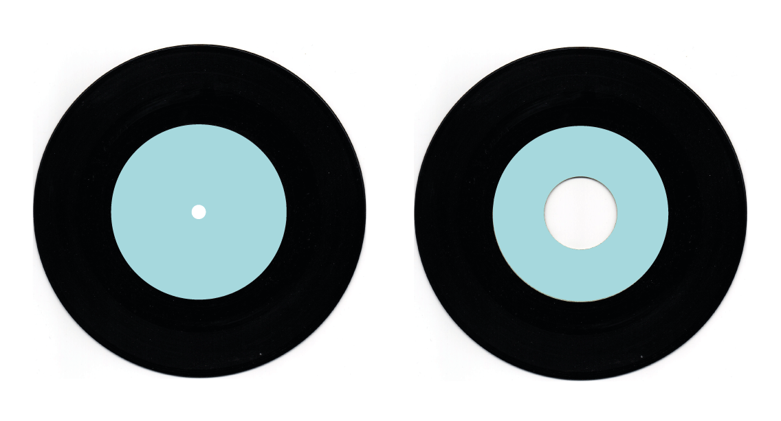 スモールホールとラージホール | レコードプレス (アナログレコード