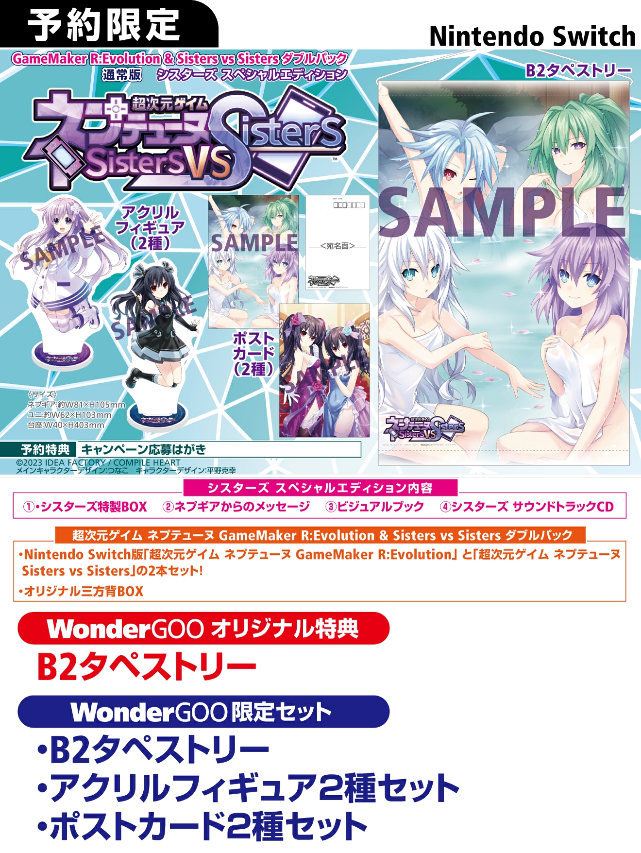 Nintendo Switch 超次元ゲイム ネプテューヌ Sisters vs Sisters【限定