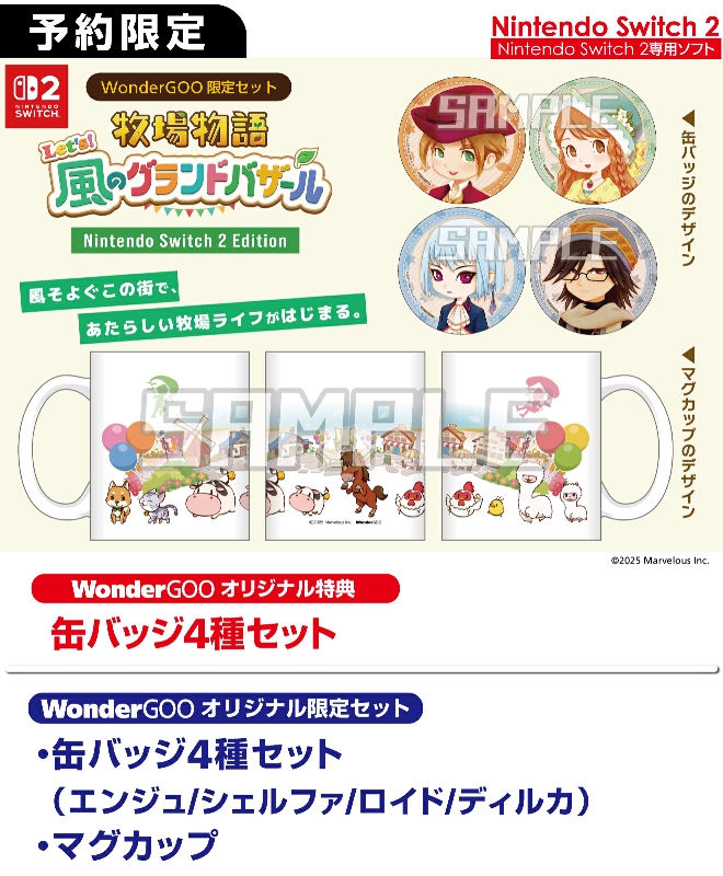 Nintendo Switch2 牧場物語 Let's！風のグランドバザール 【限定セット
