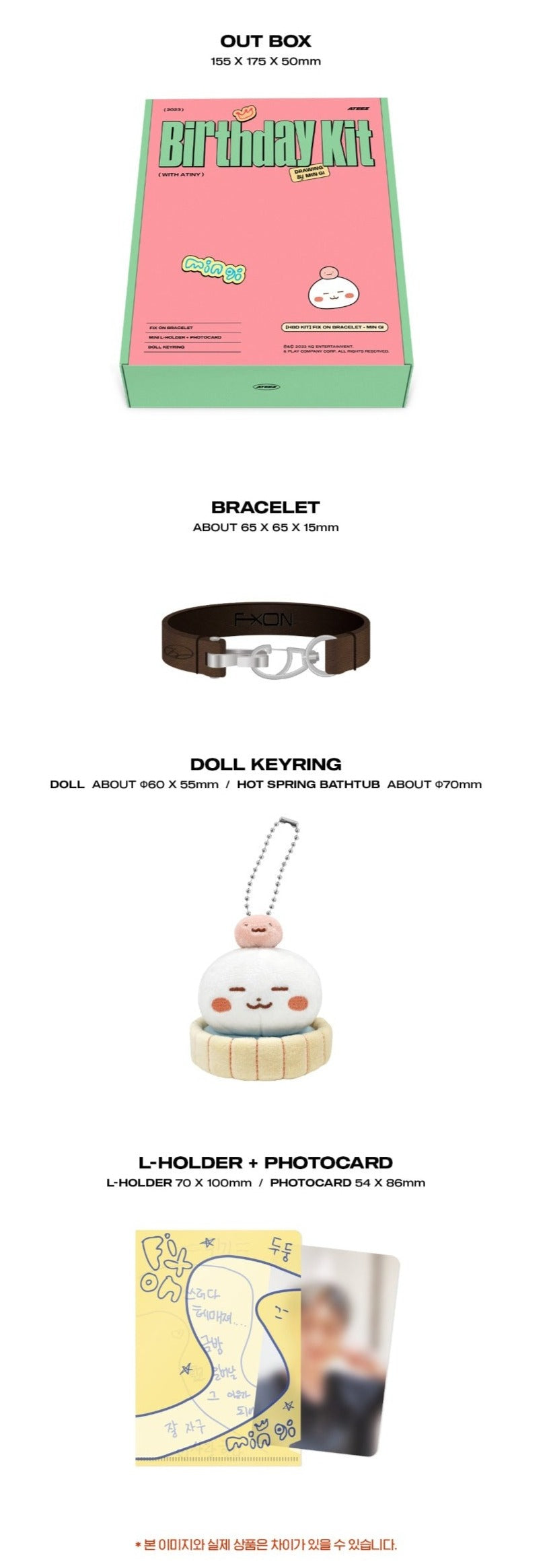 ATEEZ MINGI - HBD KIT FIX ON BRACELET | WONDERNARA – wondernara