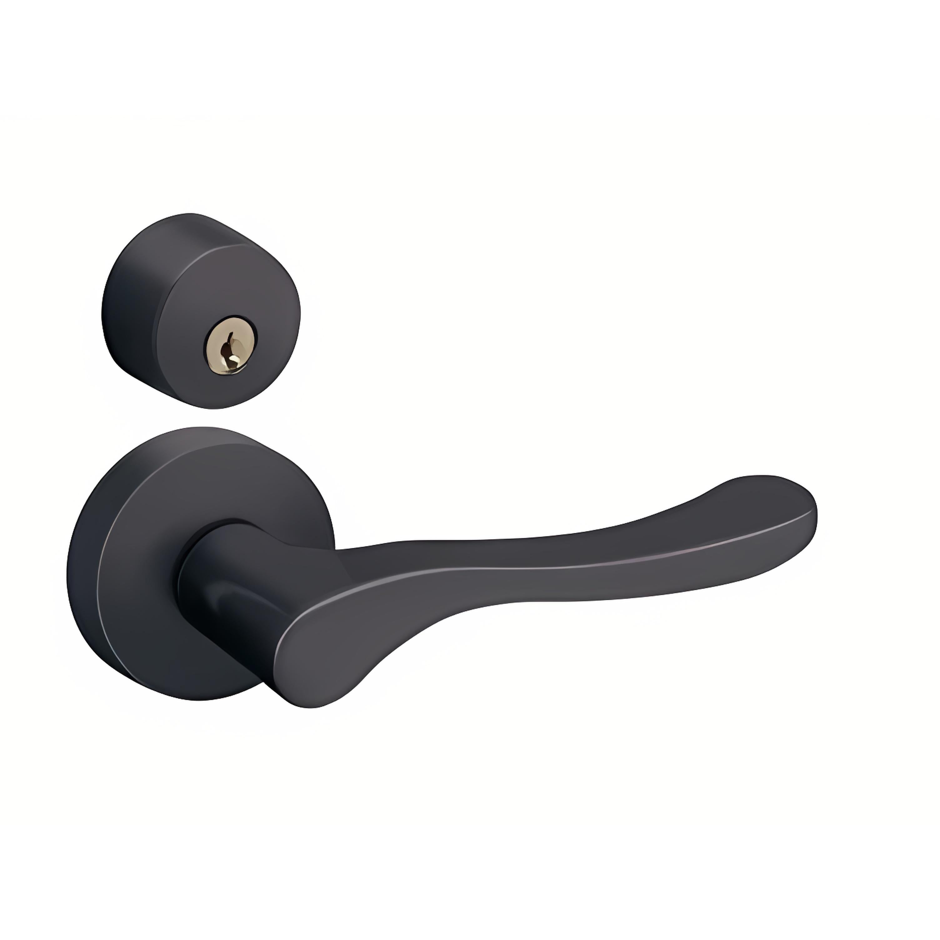 レバーハンドルセット KC型（ブラック） ブラック塗装,ドア,レバー